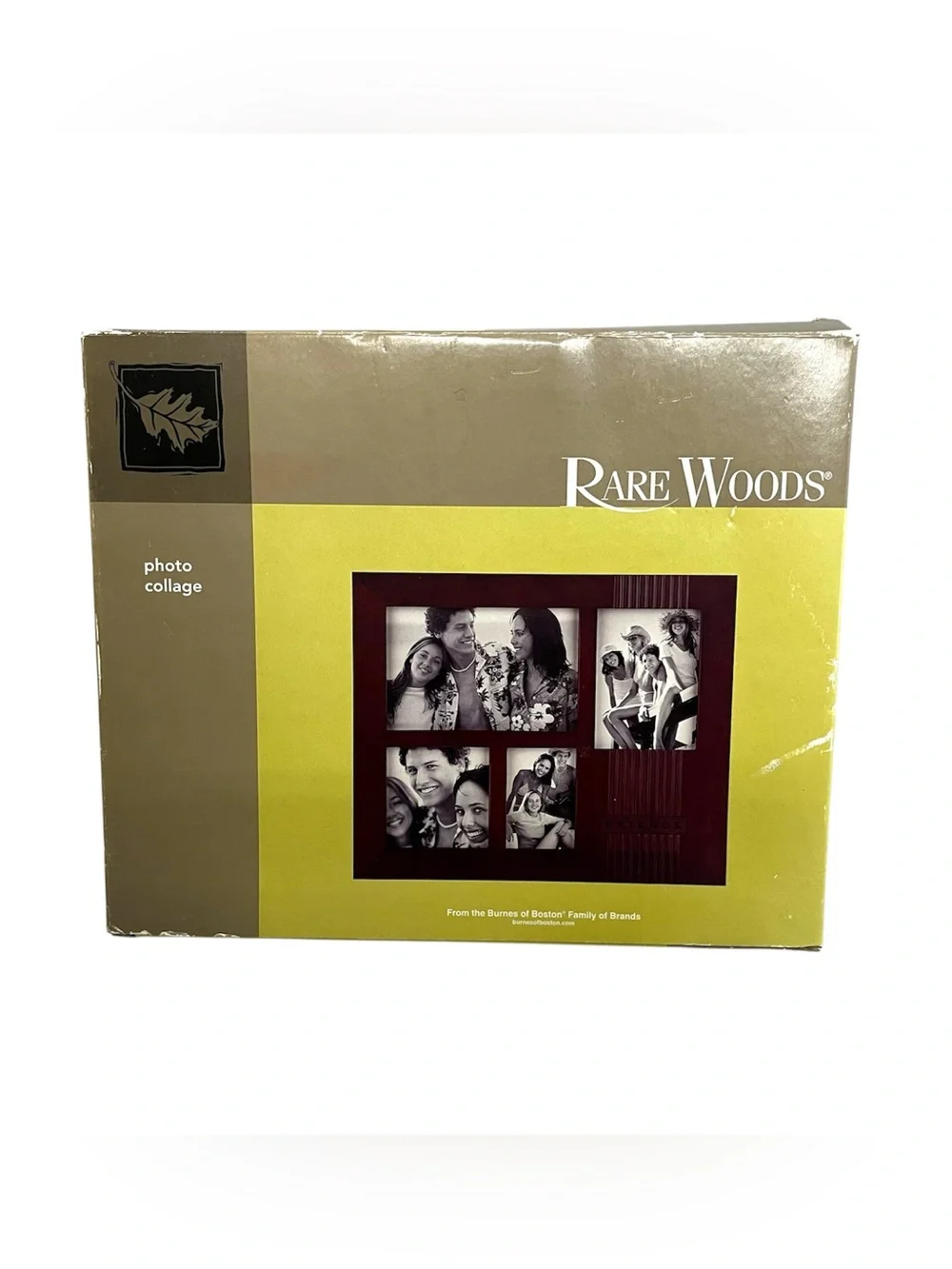 Burnes of Boston Rare Woods 4 Opening Friends Collage Picture Frame Wood NEW